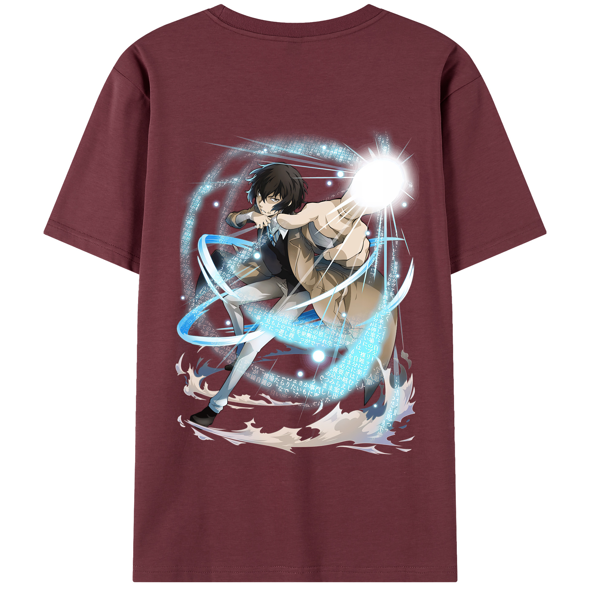 （画像用） 文豪ストレイドッグス Bungo Stray Dogs 綿100％半袖Tシャツ（背面プリント）